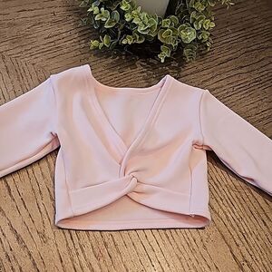 Ballet thick long sleeve wrap top size 4-5 new never worn